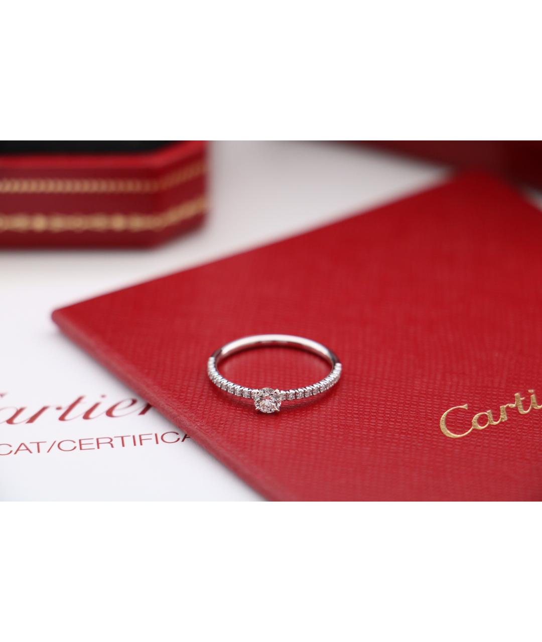 CARTIER Серебряное платиновое кольцо, фото 4