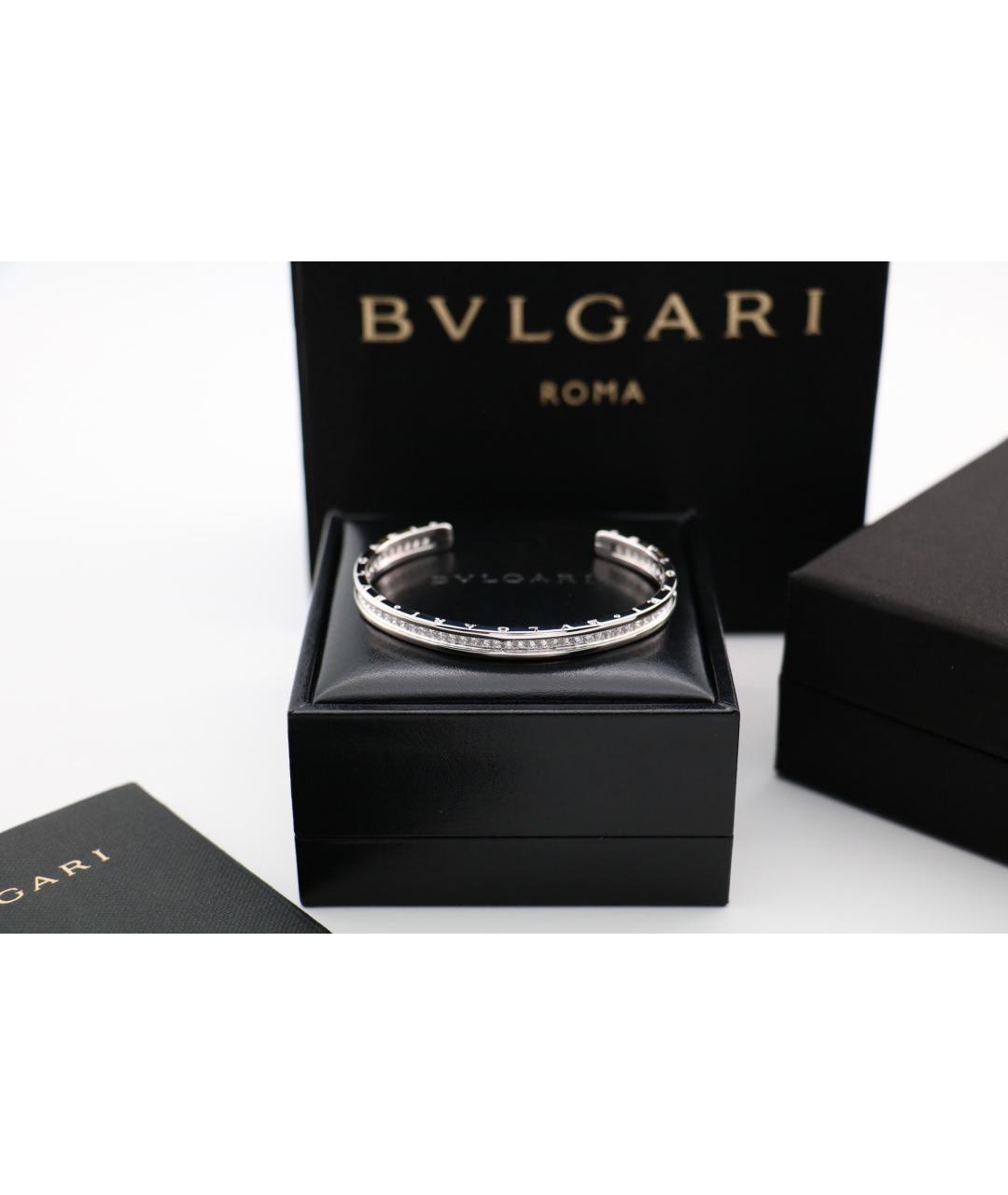 BVLGARI Серебряный браслет из белого золота, фото 7