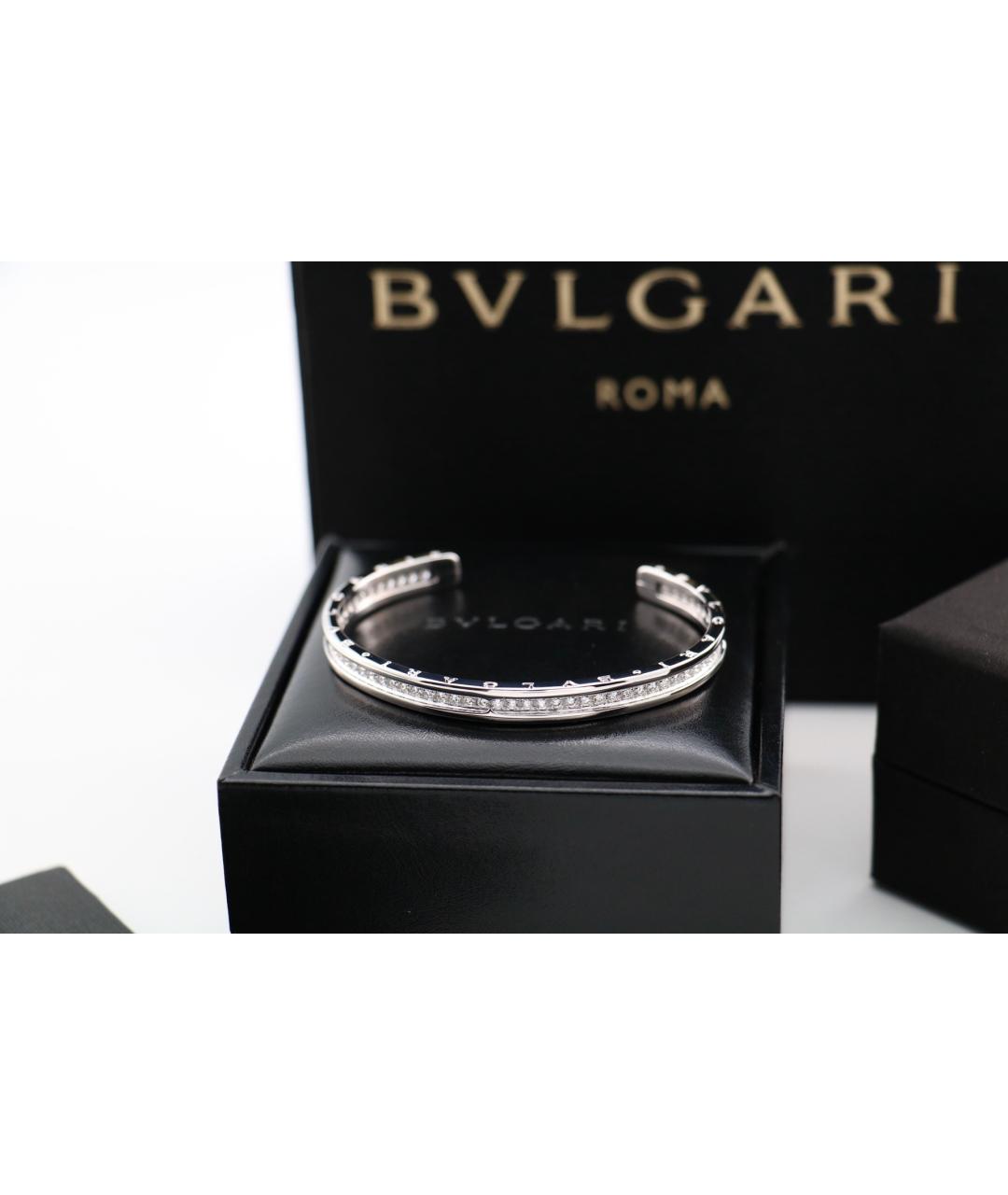 BVLGARI Серебряный браслет из белого золота, фото 2