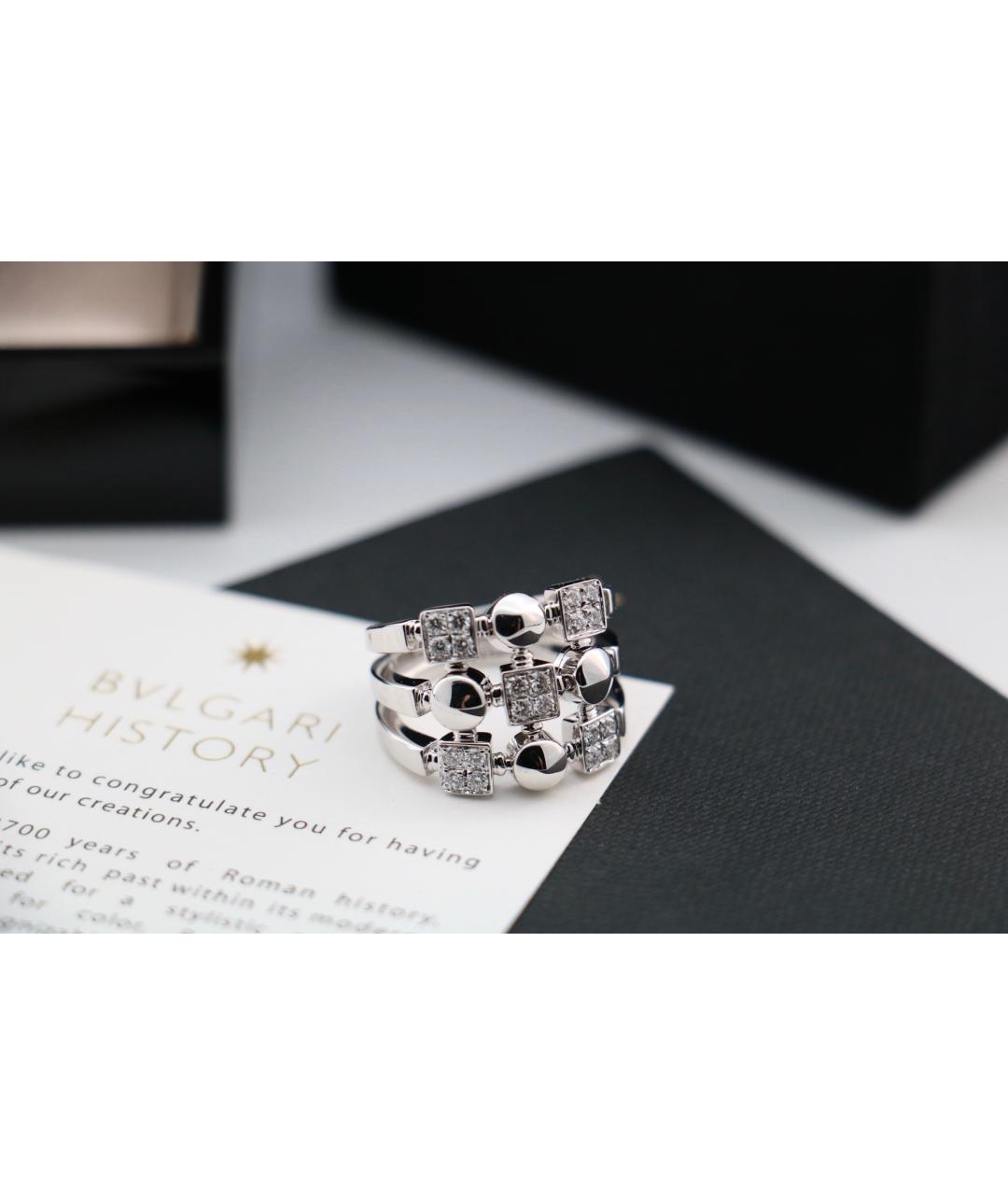 BVLGARI Серебряное кольцо из белого золота, фото 4