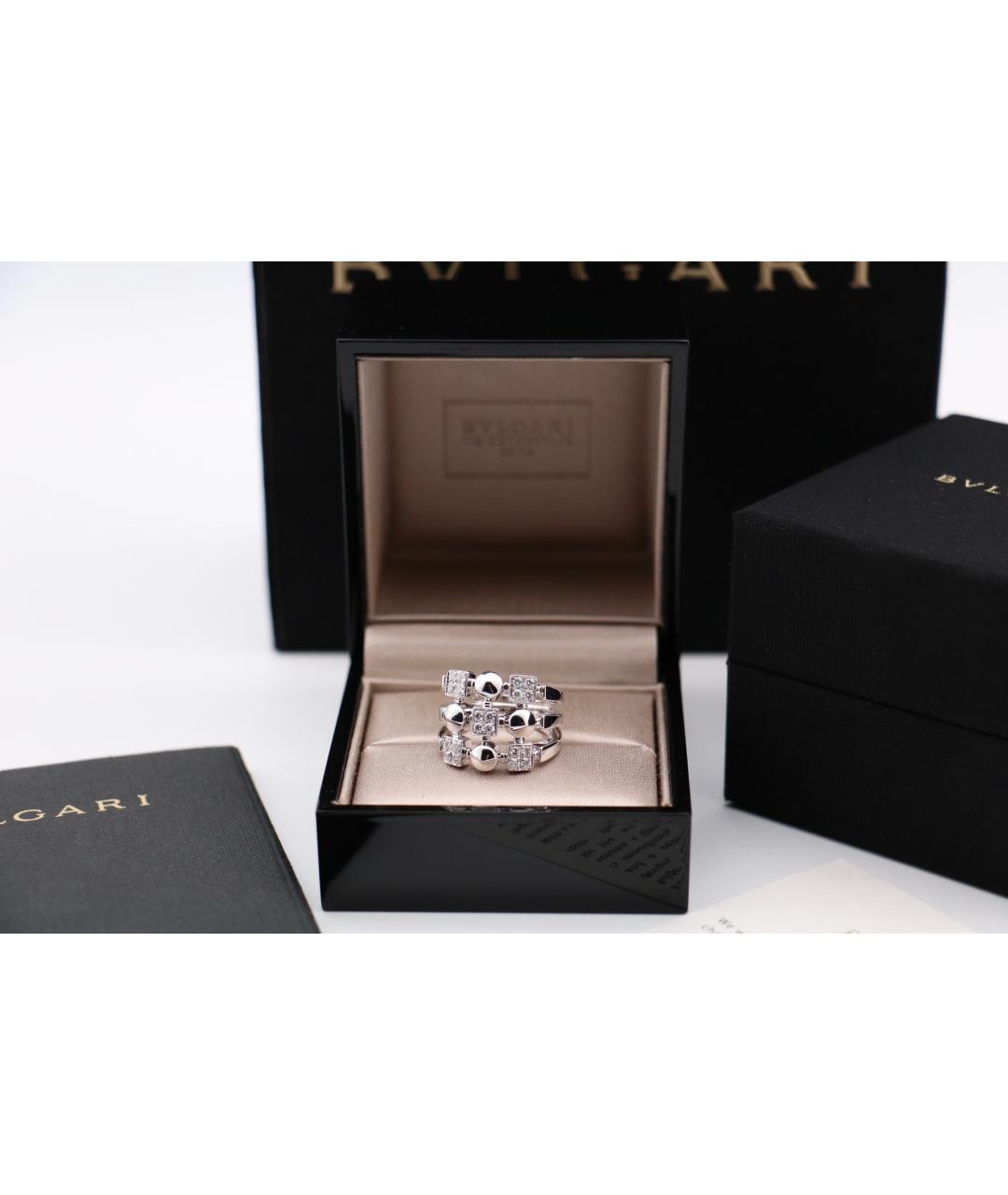 BVLGARI Серебряное кольцо из белого золота, фото 7