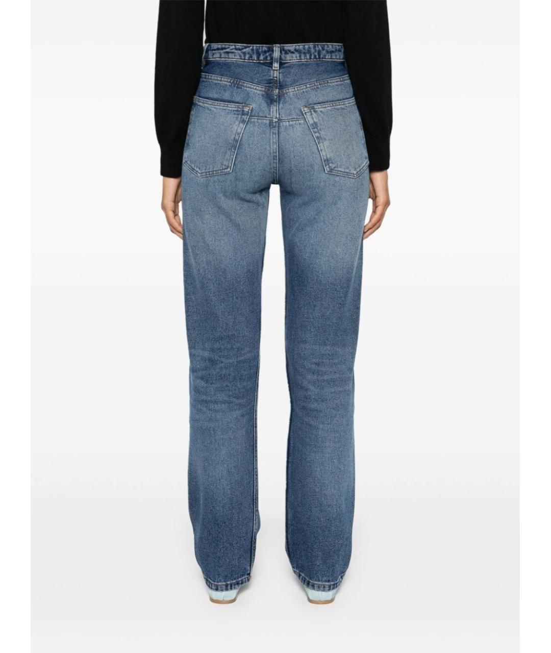 A.P.C. Голубые хлопковые прямые джинсы, фото 4