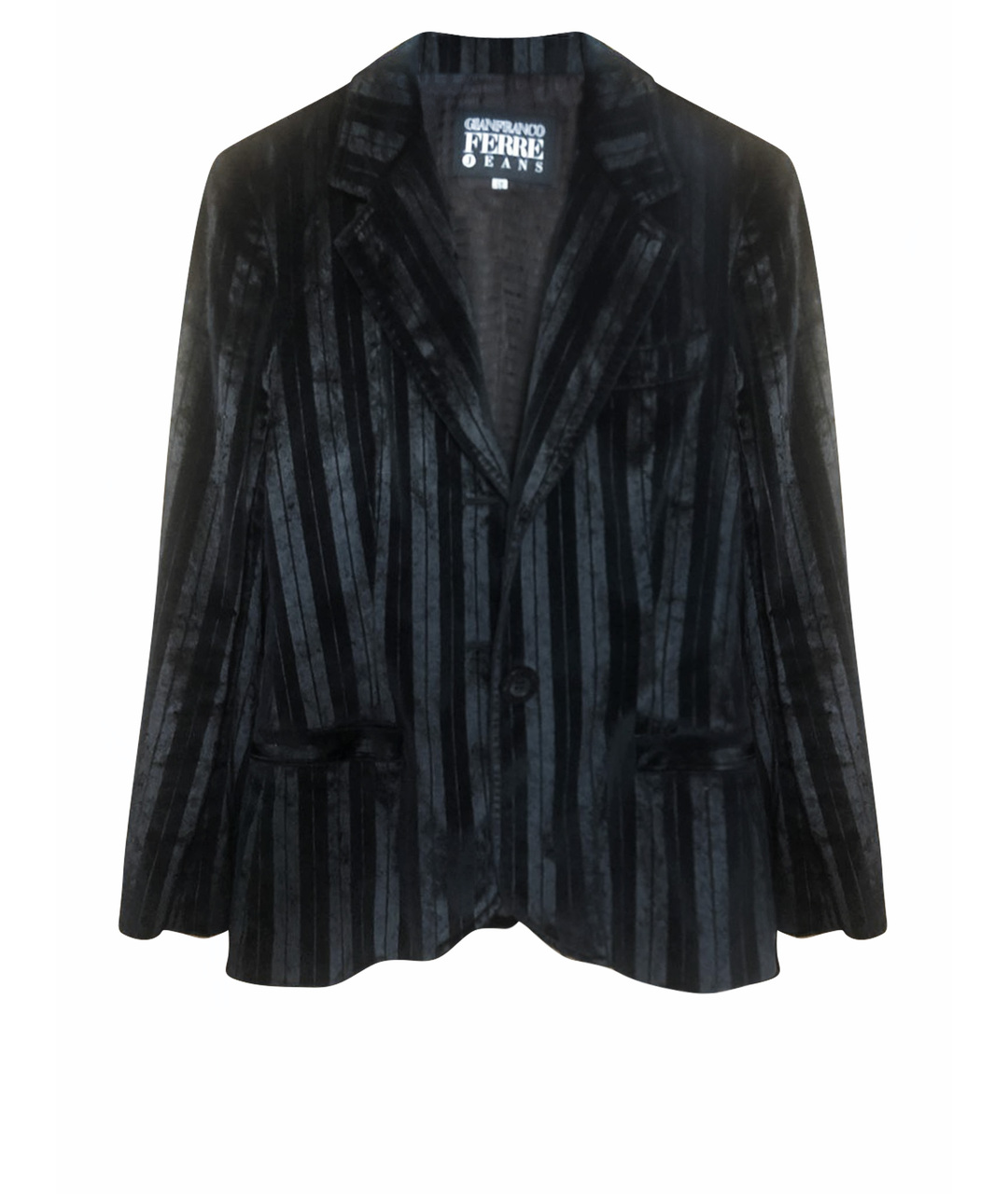 GIANFRANCO FERRE VINTAGE Черный бархатный жакет/пиджак, фото 1
