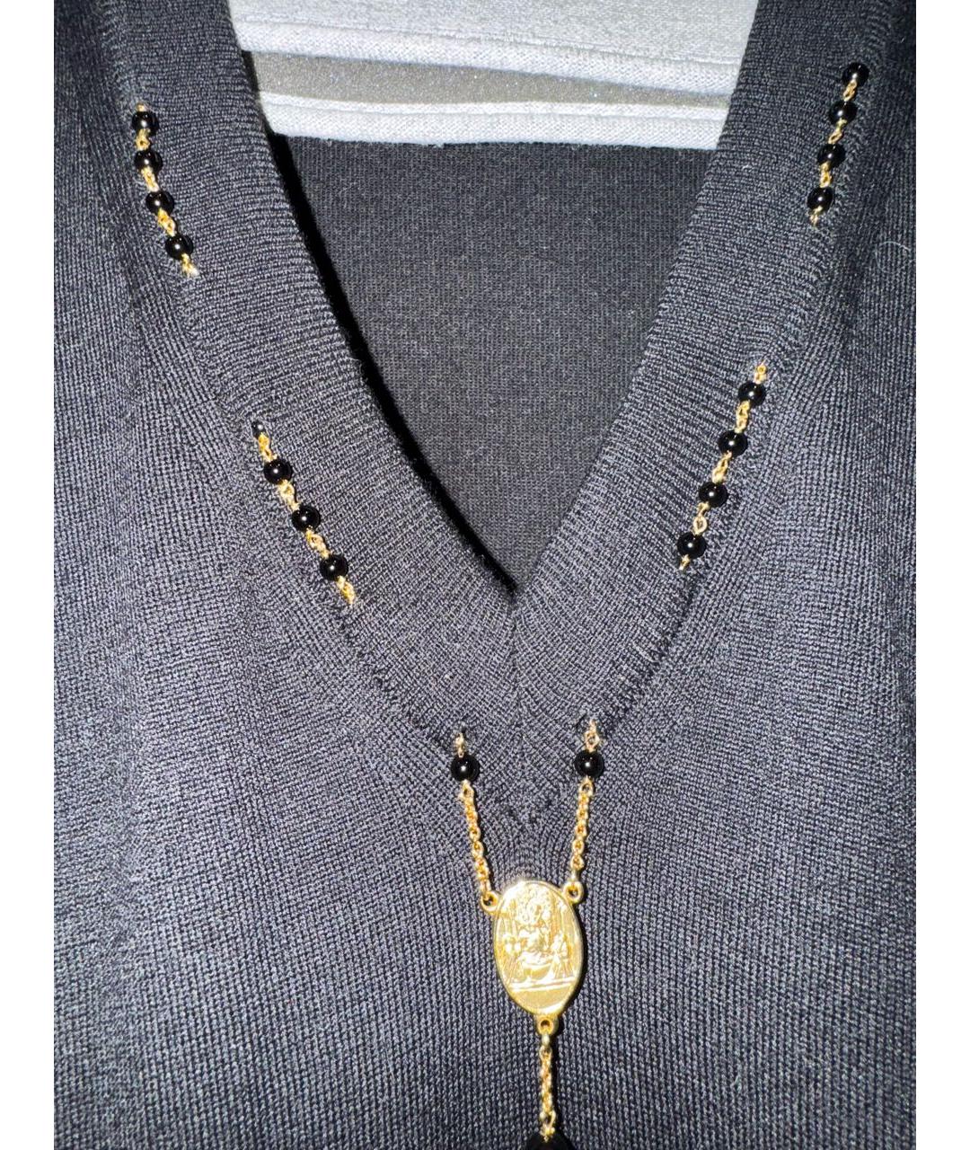 DOLCE&GABBANA Черный шерстяной джемпер / свитер, фото 3