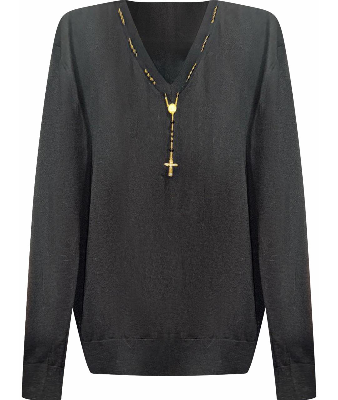 DOLCE&GABBANA Черный шерстяной джемпер / свитер, фото 1