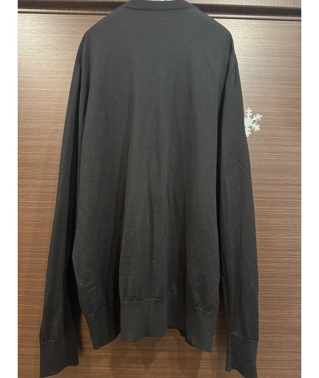 DOLCE&GABBANA Черный шерстяной джемпер / свитер, фото 2