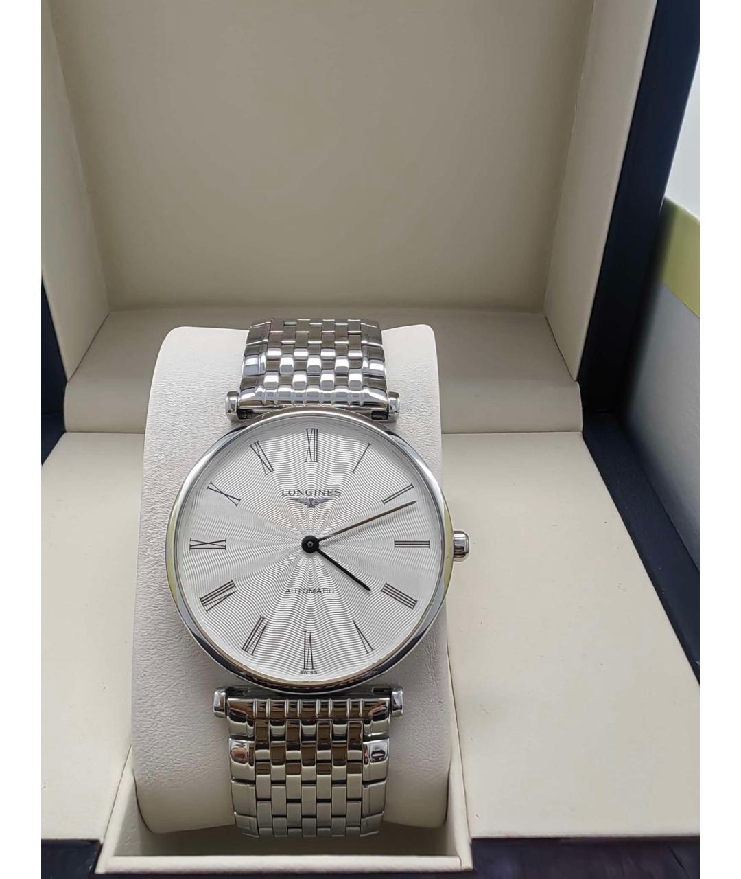 LONGINES Белые металлические часы, фото 2