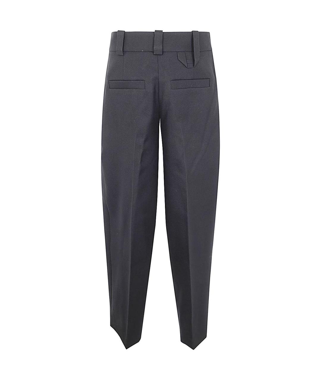 JACQUEMUS Черные хлопковые классические брюки, фото 2