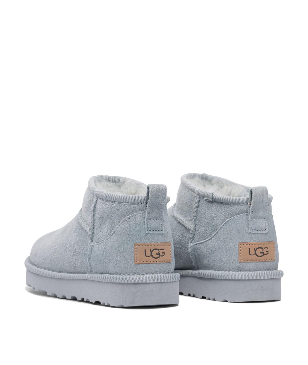 UGG AUSTRALIA Голубые замшевые сапоги, фото 4
