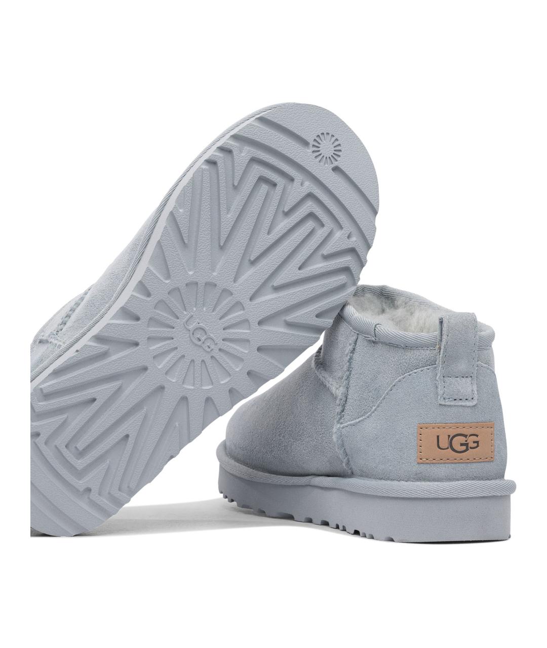 UGG AUSTRALIA Голубые замшевые сапоги, фото 5
