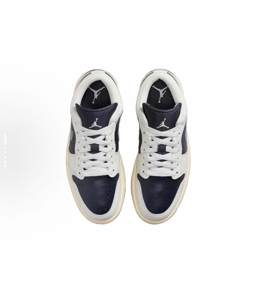 JORDAN Бежевые кожаные кеды, фото 3