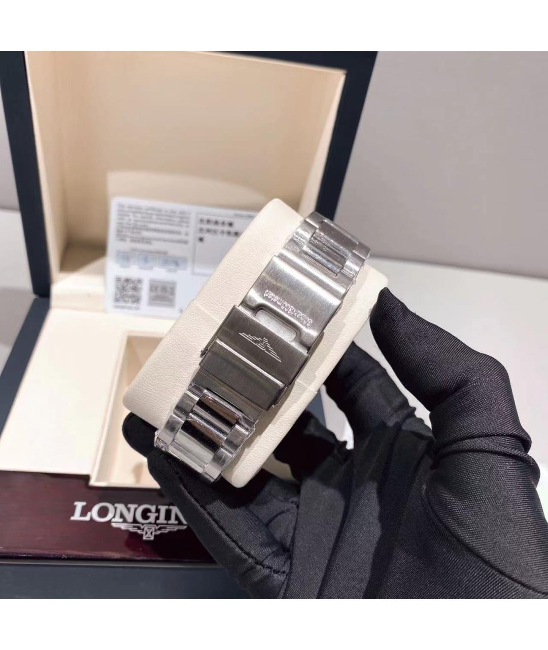 LONGINES Серые металлические часы, фото 6