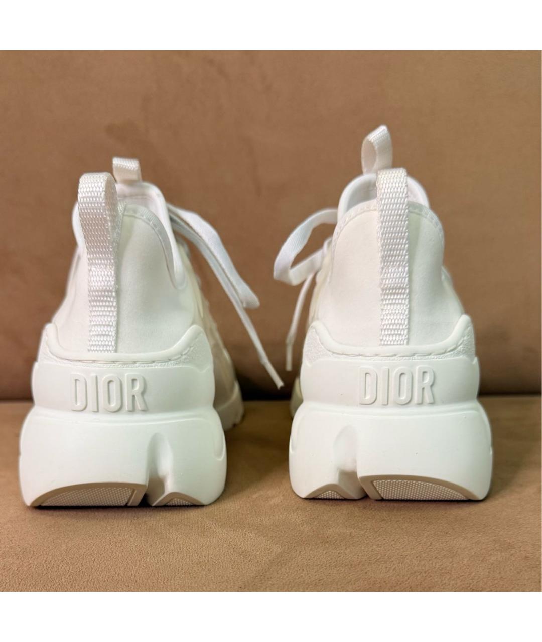 CHRISTIAN DIOR Белые текстильные кроссовки, фото 4