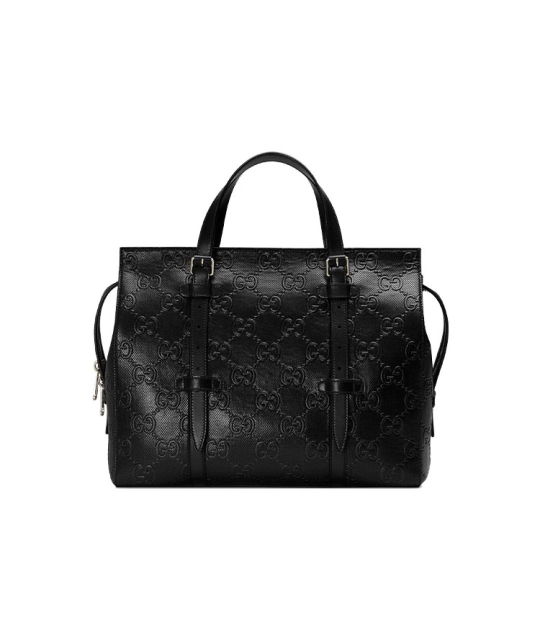 GUCCI Черная кожаная сумка на плечо, фото 1