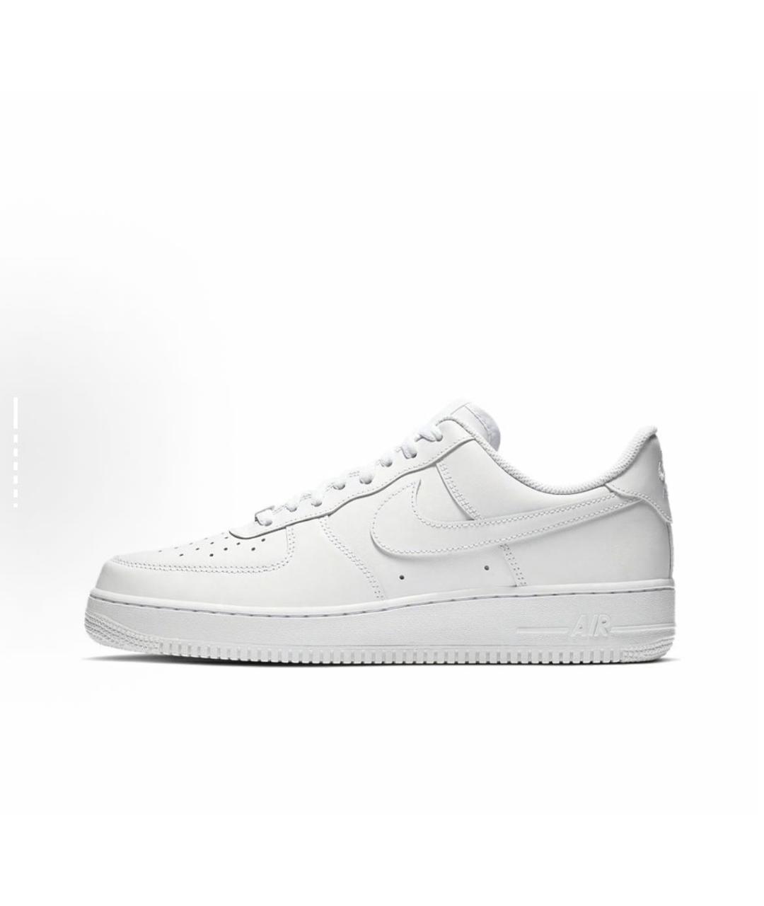 NIKE Белые кожаные низкие кроссовки / кеды, фото 3
