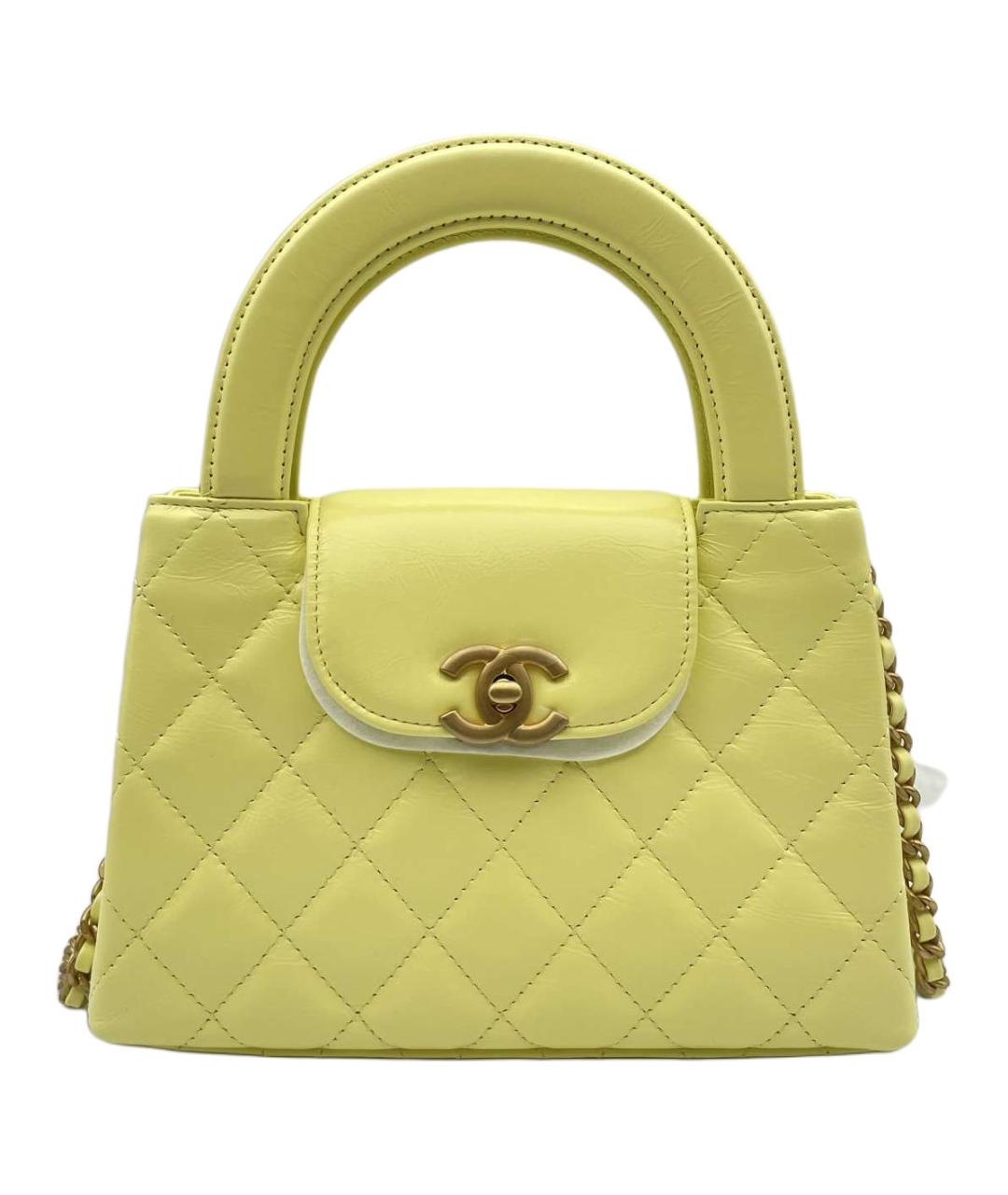 CHANEL Желтая сумка через плечо, фото 1