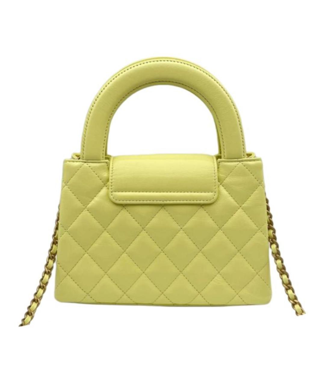CHANEL Желтая сумка через плечо, фото 3