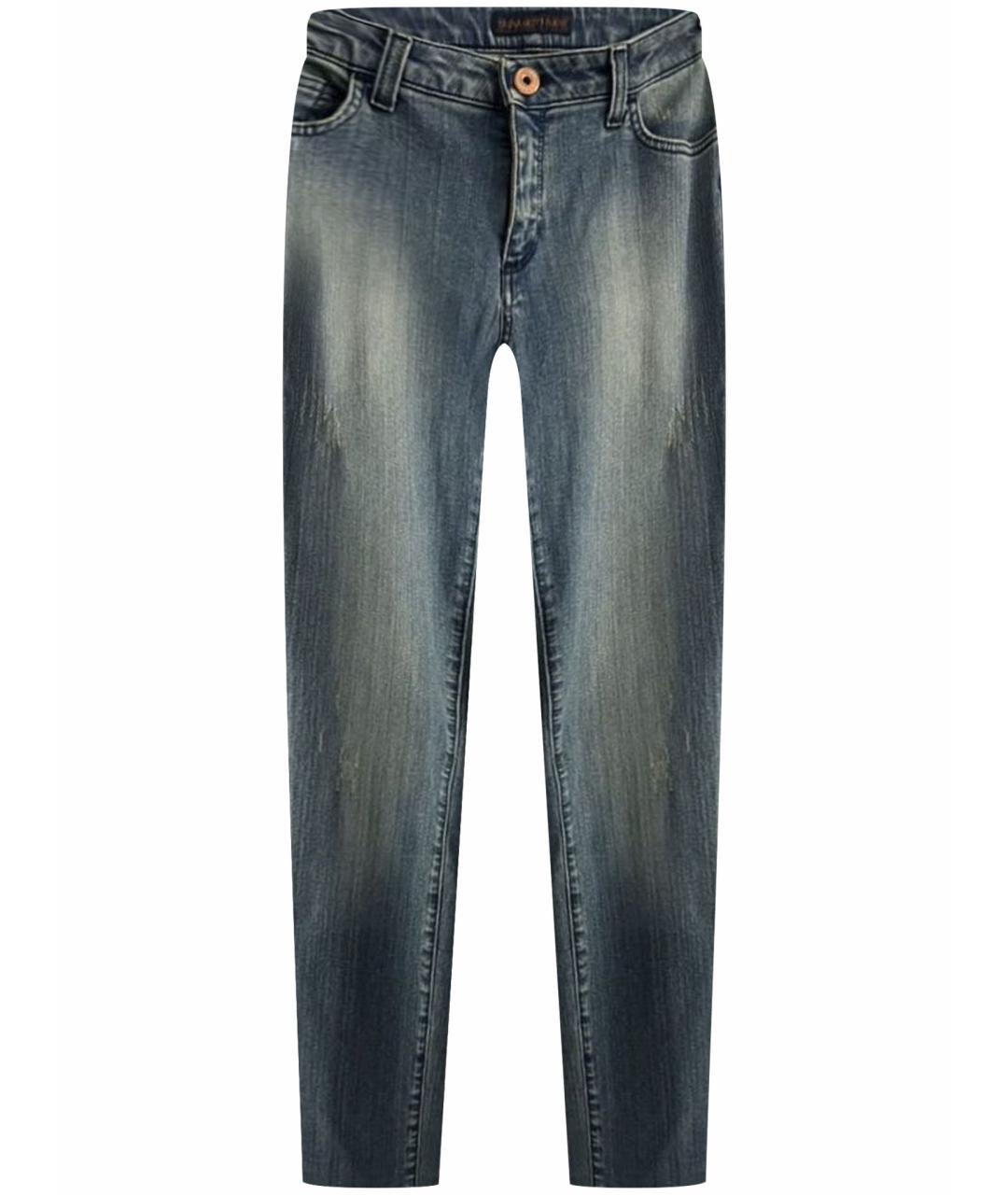 TRUSSARDI JEANS Синие хлопковые джинсы слим, фото 1