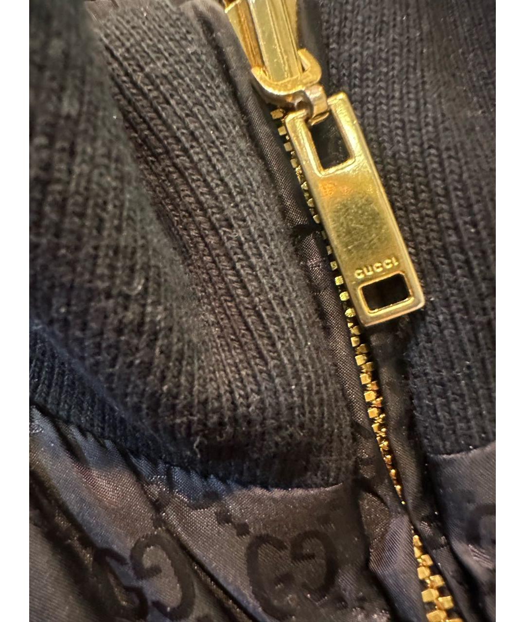 GUCCI Черная полиэстеровая куртка, фото 5