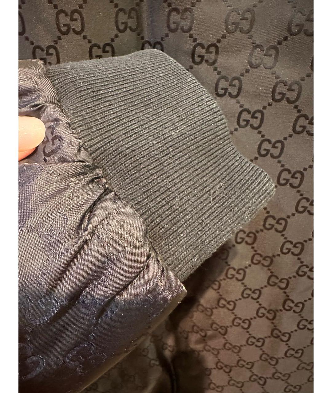 GUCCI Черная полиэстеровая куртка, фото 8