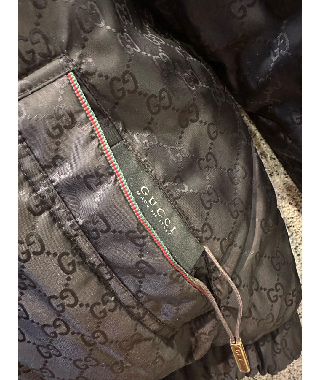 GUCCI Черная полиэстеровая куртка, фото 6