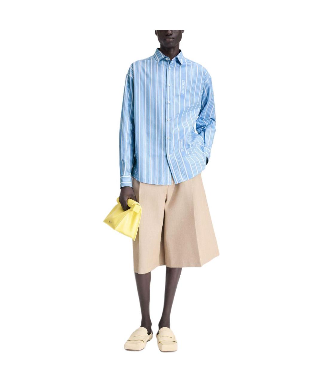 JACQUEMUS Голубая классическая рубашка, фото 4