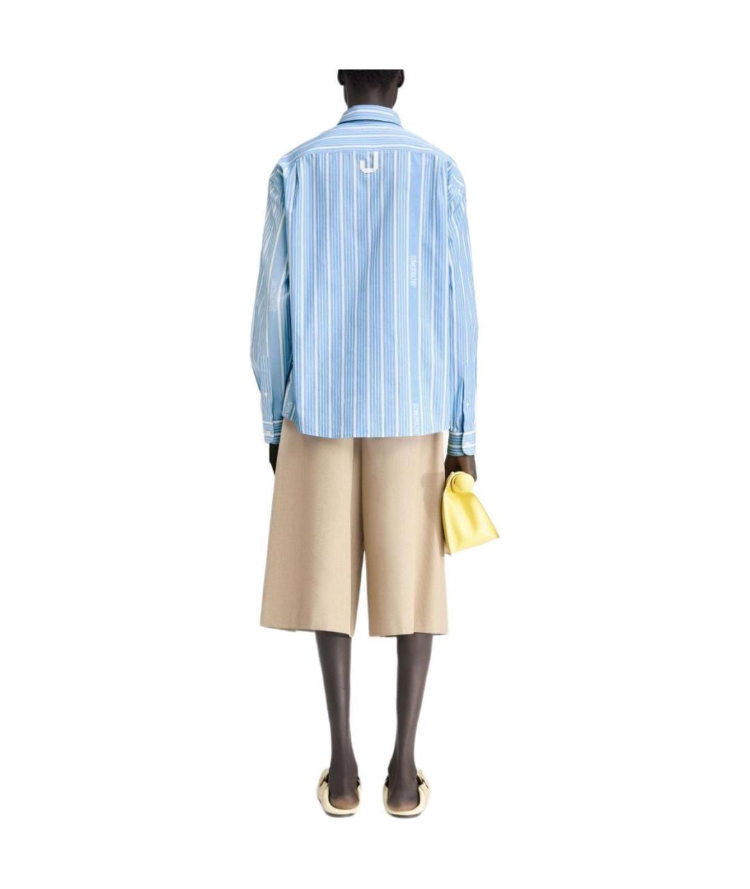 JACQUEMUS Голубая классическая рубашка, фото 5