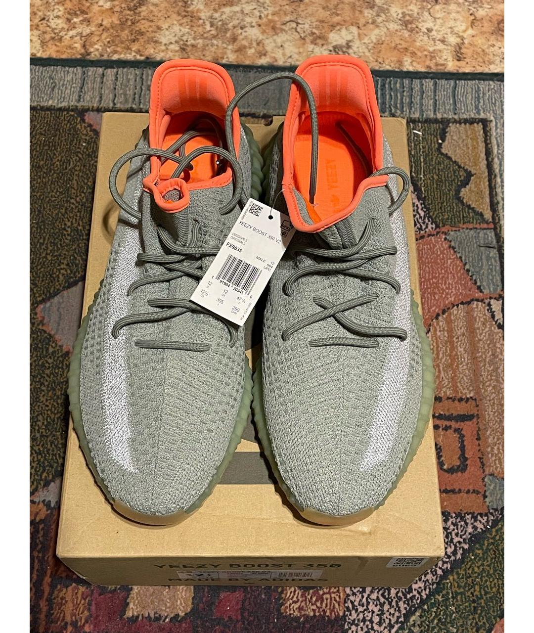 ADIDAS YEEZY Мульти синтетические низкие кроссовки / кеды, фото 2