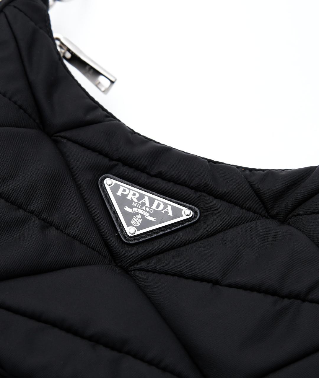 PRADA Черная тканевая сумка через плечо, фото 5