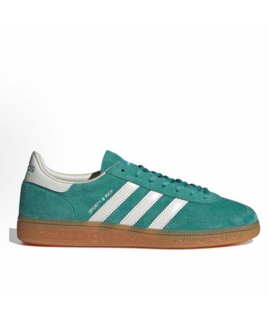 ADIDAS Зеленые замшевые кроссовки, фото 3