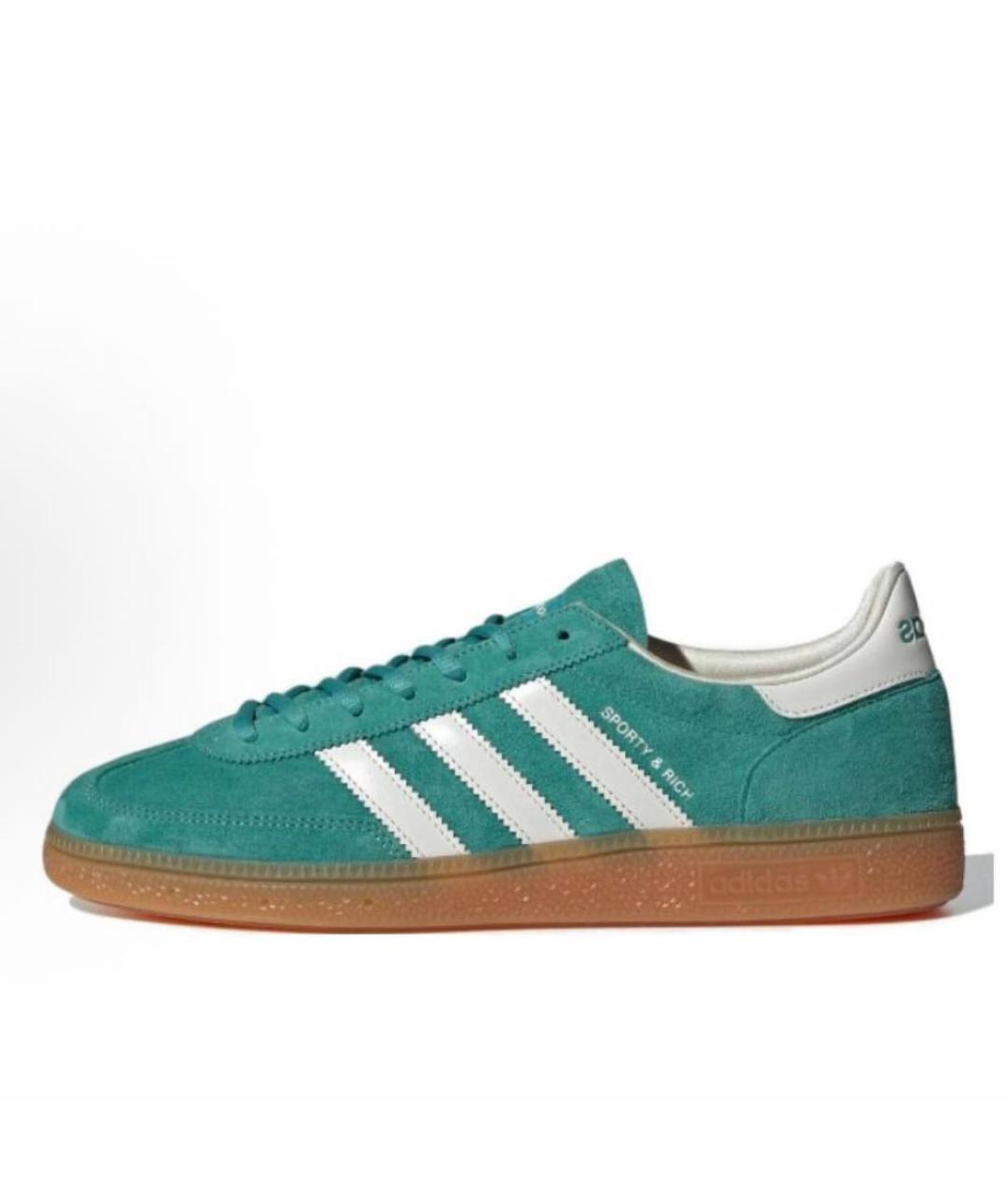 ADIDAS Зеленые замшевые кроссовки, фото 9