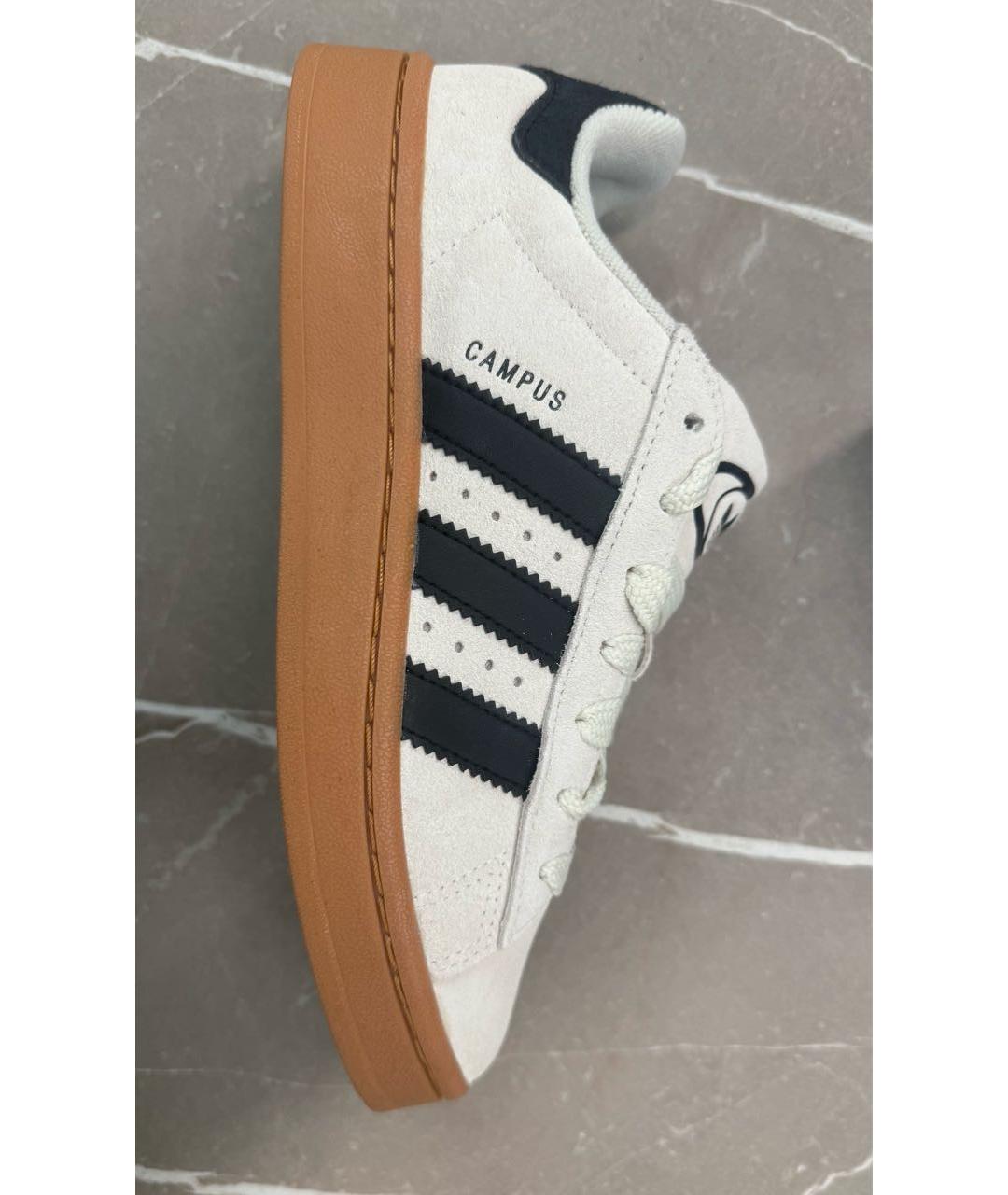 ADIDAS Бежевые замшевые кроссовки, фото 6