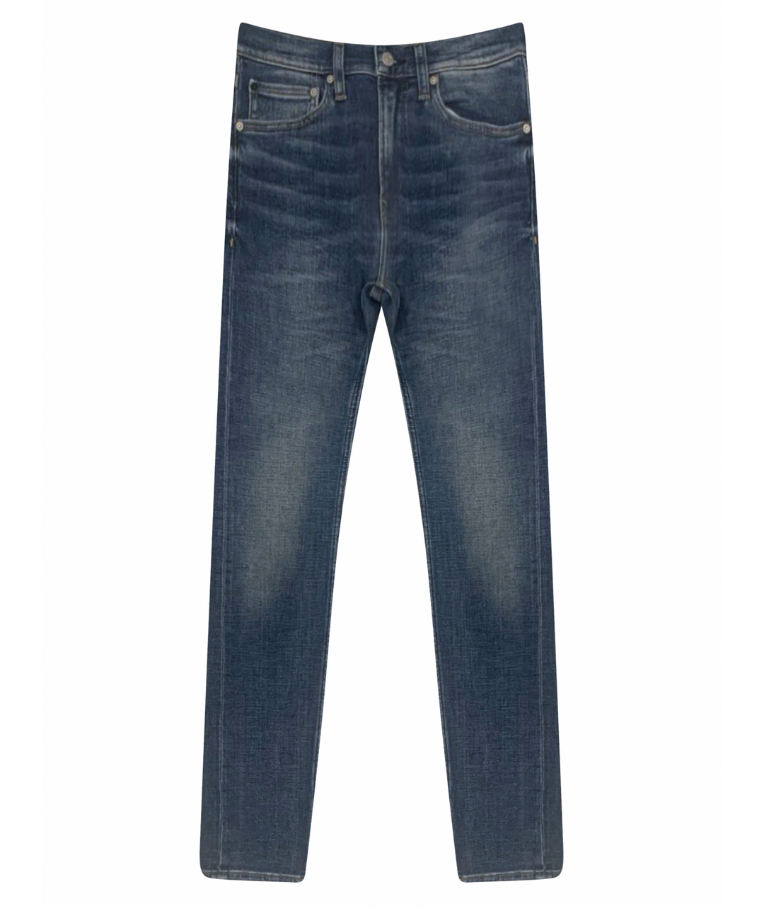 CALVIN KLEIN JEANS Темно-синие хлопко-эластановые джинсы скинни, фото 1