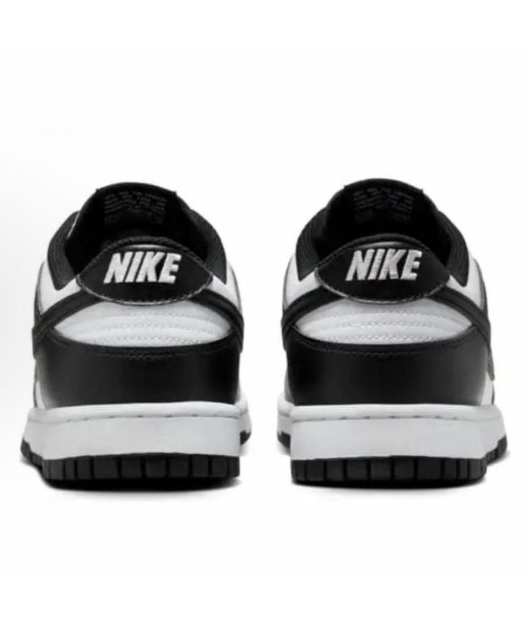 NIKE Черные кожаные низкие кроссовки / кеды, фото 4