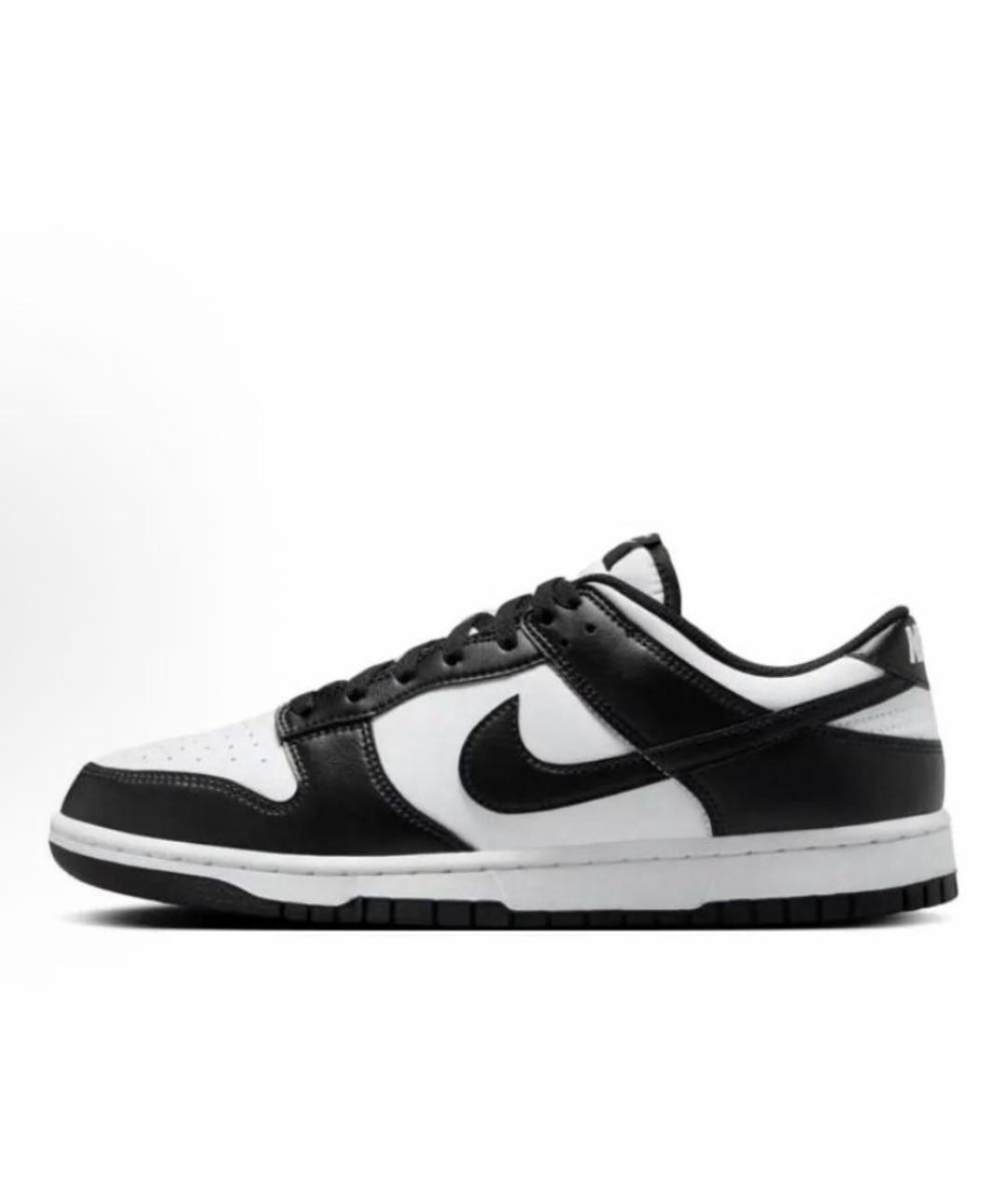 NIKE Черные кожаные низкие кроссовки / кеды, фото 8