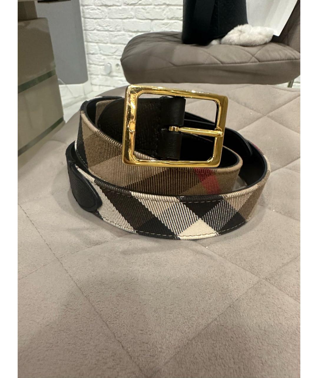 BURBERRY Бежевый ремень, фото 8