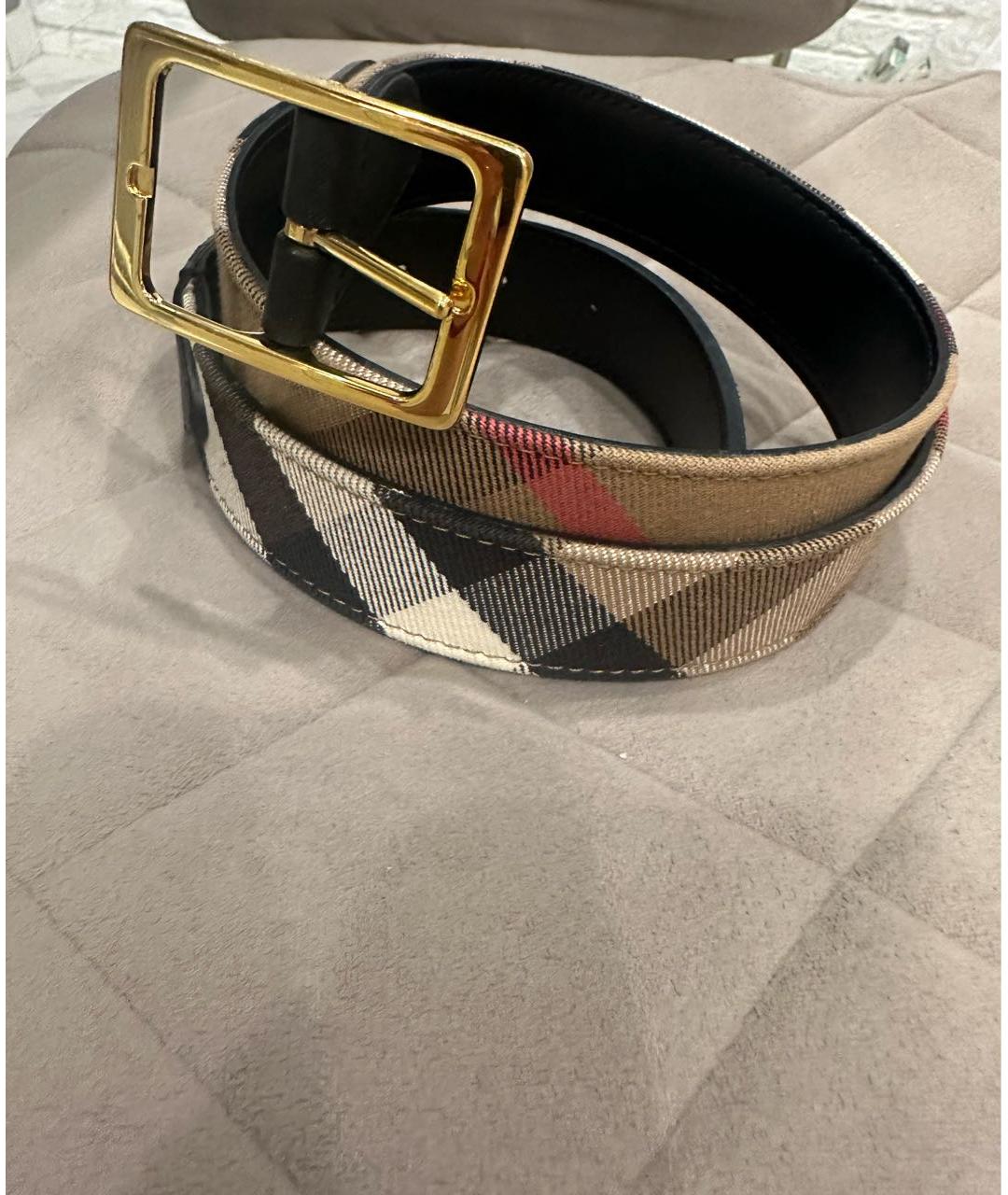 BURBERRY Бежевый ремень, фото 6