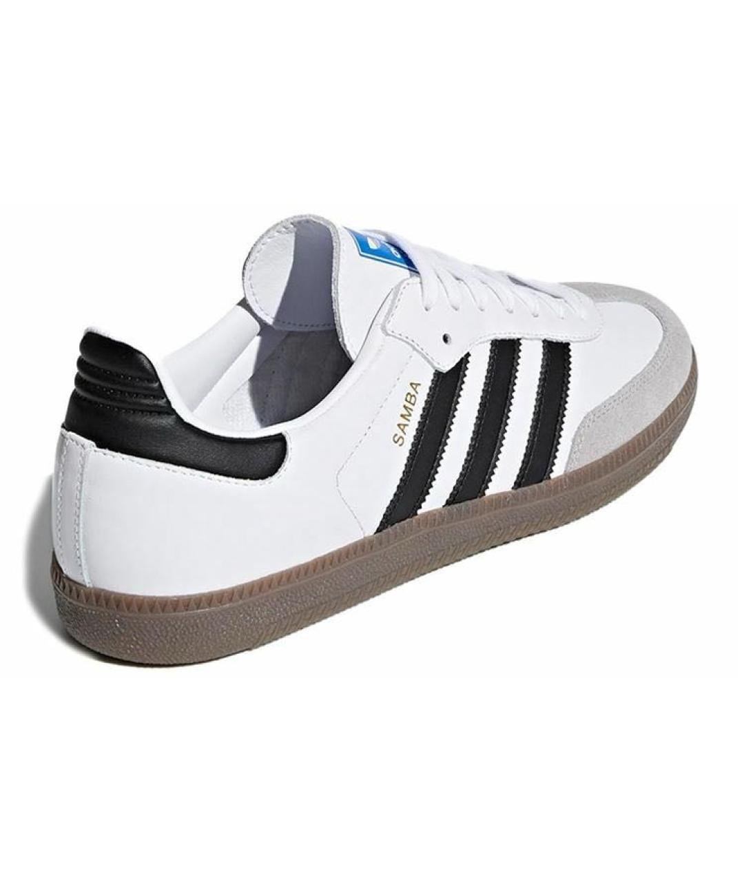 ADIDAS Белые кожаные кеды, фото 4