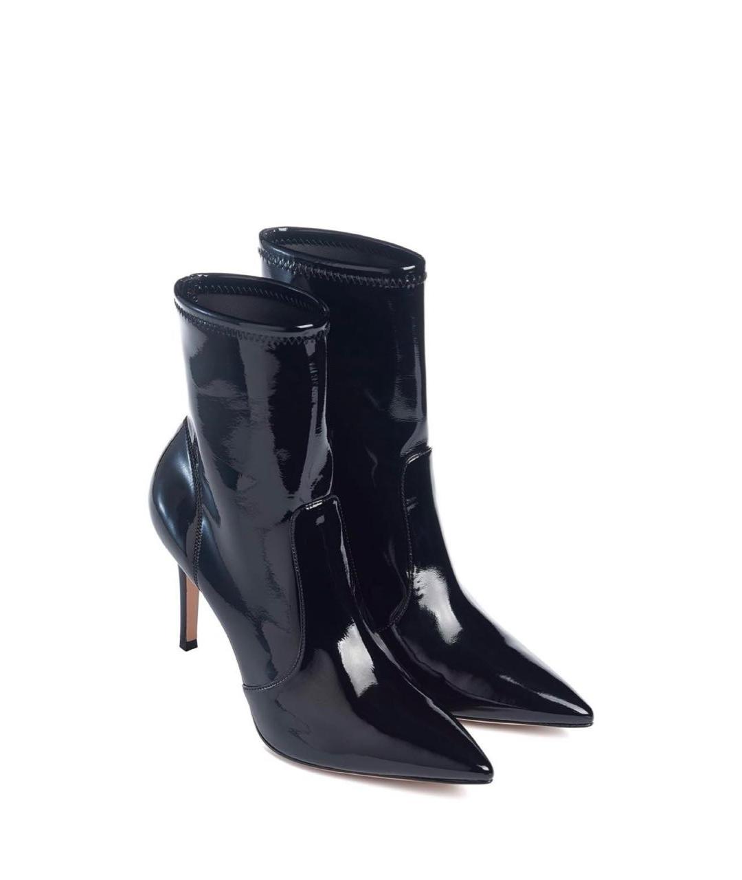 GIANVITO ROSSI Черные ботильоны из лакированной кожи, фото 2