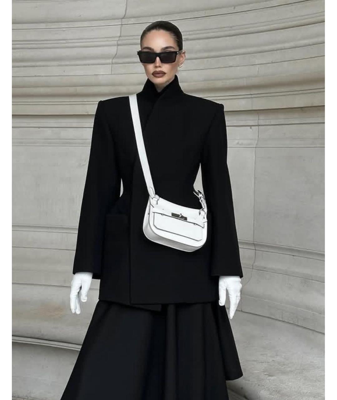 BALENCIAGA Черный шерстяной жакет/пиджак, фото 6