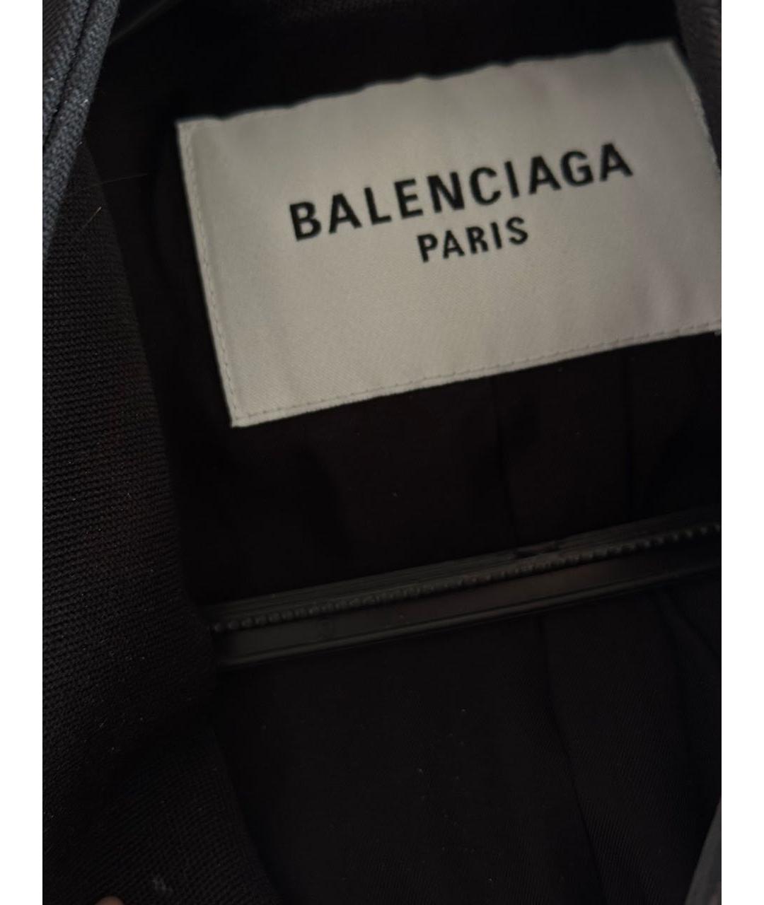 BALENCIAGA Черный шерстяной жакет/пиджак, фото 3