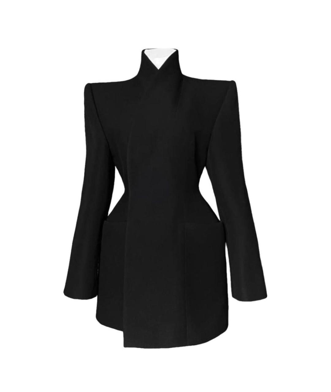 BALENCIAGA Черный шерстяной жакет/пиджак, фото 1