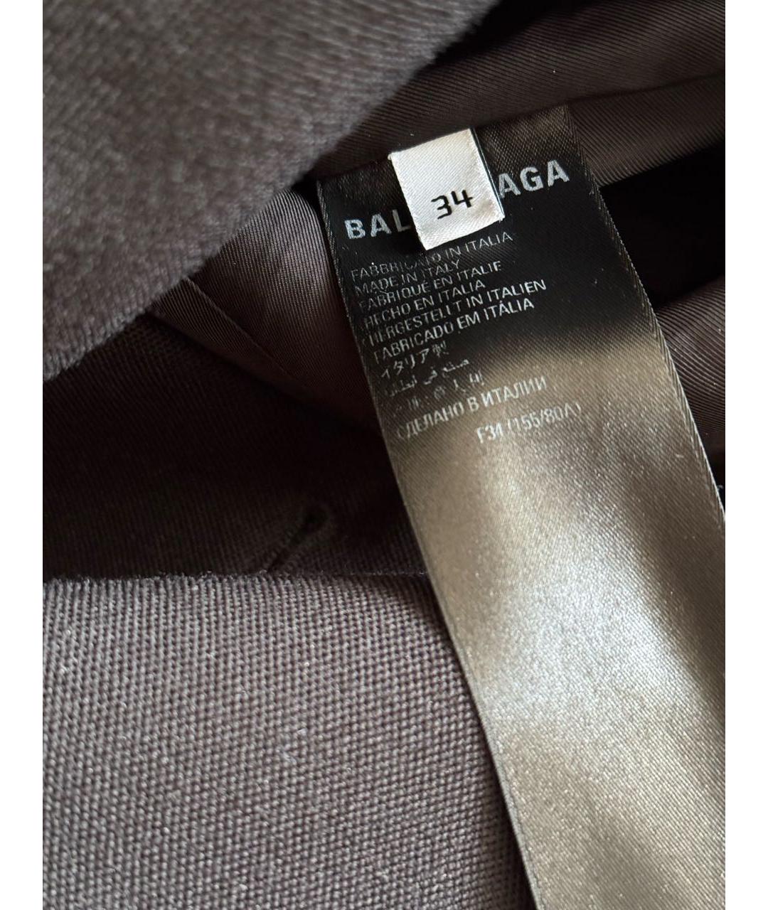 BALENCIAGA Черный шерстяной жакет/пиджак, фото 5