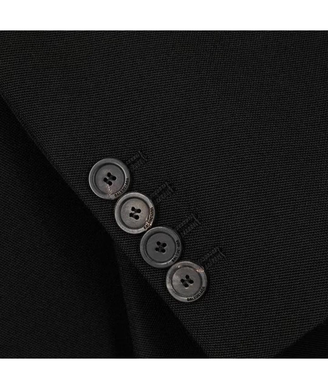 BALENCIAGA Черный шерстяной жакет/пиджак, фото 2