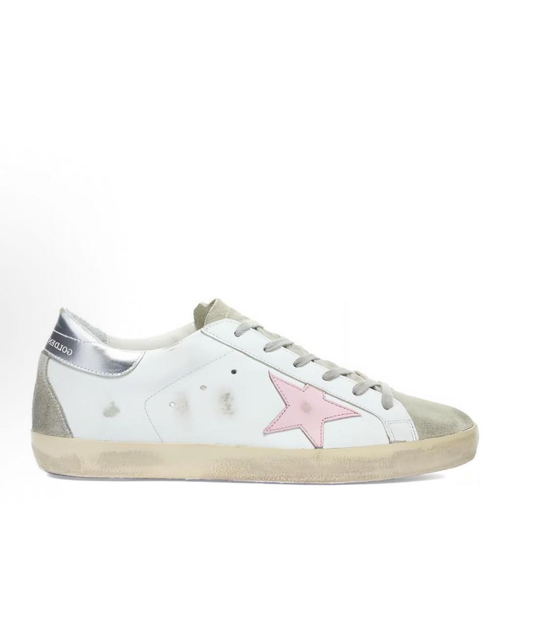 GOLDEN GOOSE DELUXE BRAND Розовые кожаные кеды, фото 5