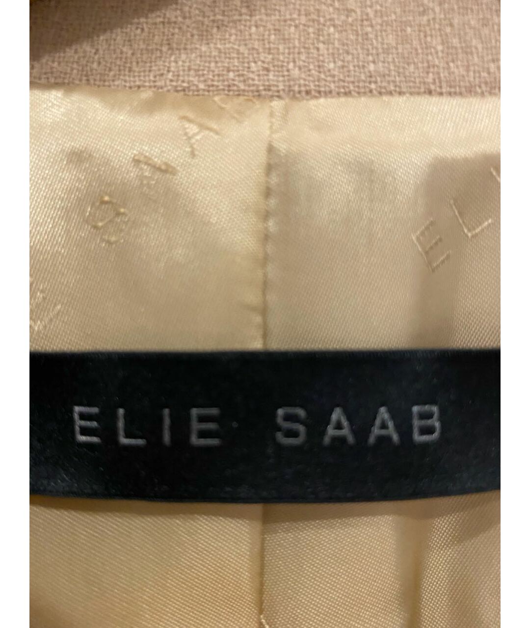 ELIE SAAB Бежевое шерстяное пальто, фото 3