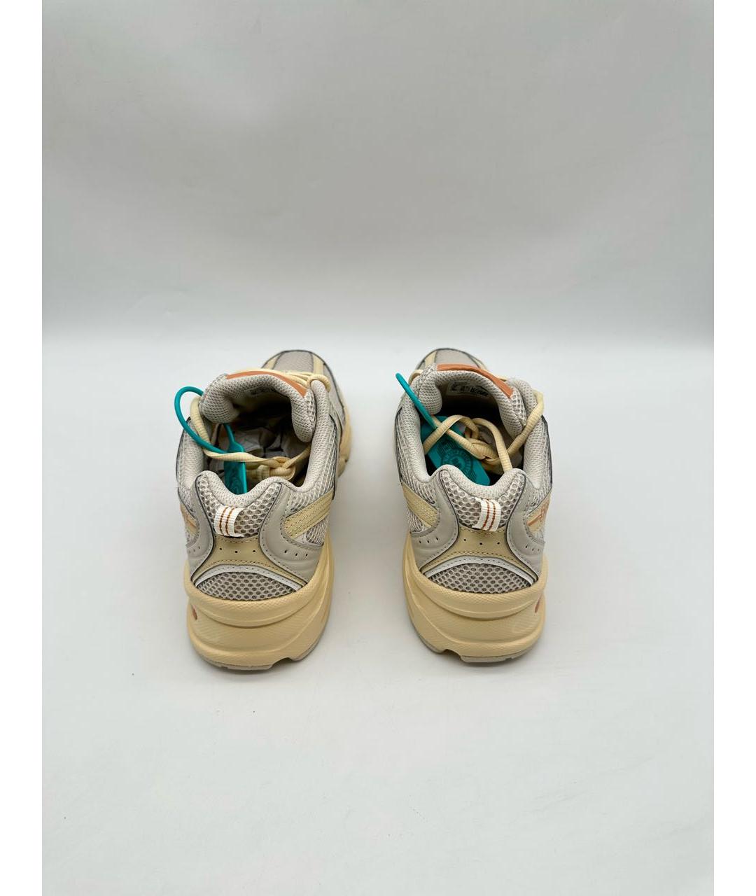 NEW BALANCE Бежевые текстильные низкие кроссовки / кеды, фото 4