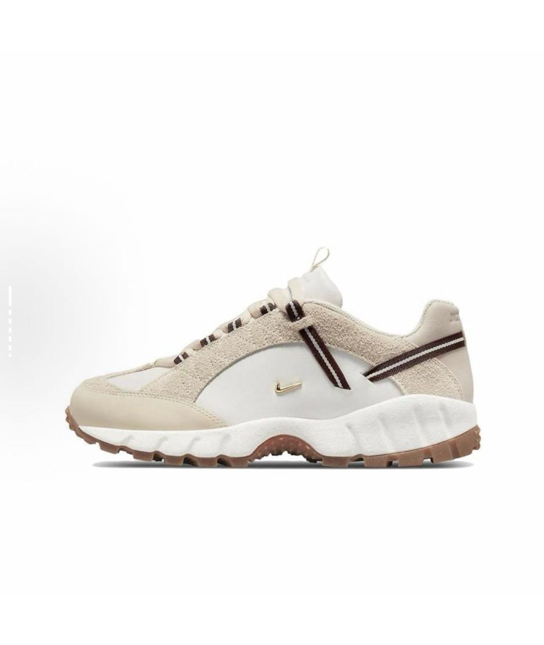 NIKE Бежевые замшевые низкие кроссовки / кеды, фото 9