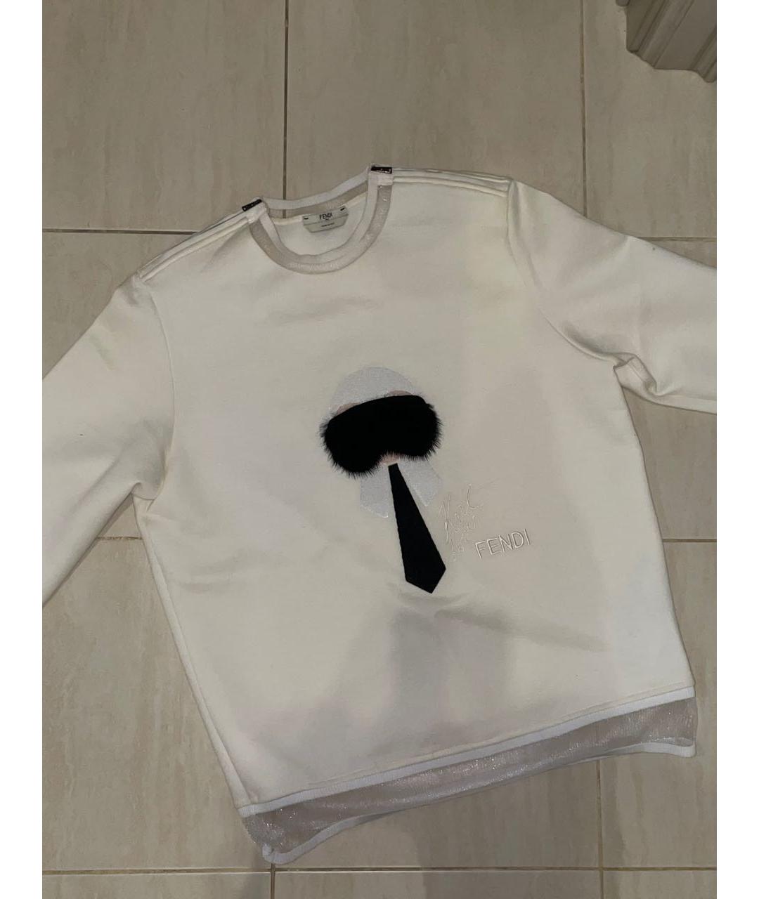 FENDI Белый джемпер / свитер, фото 2