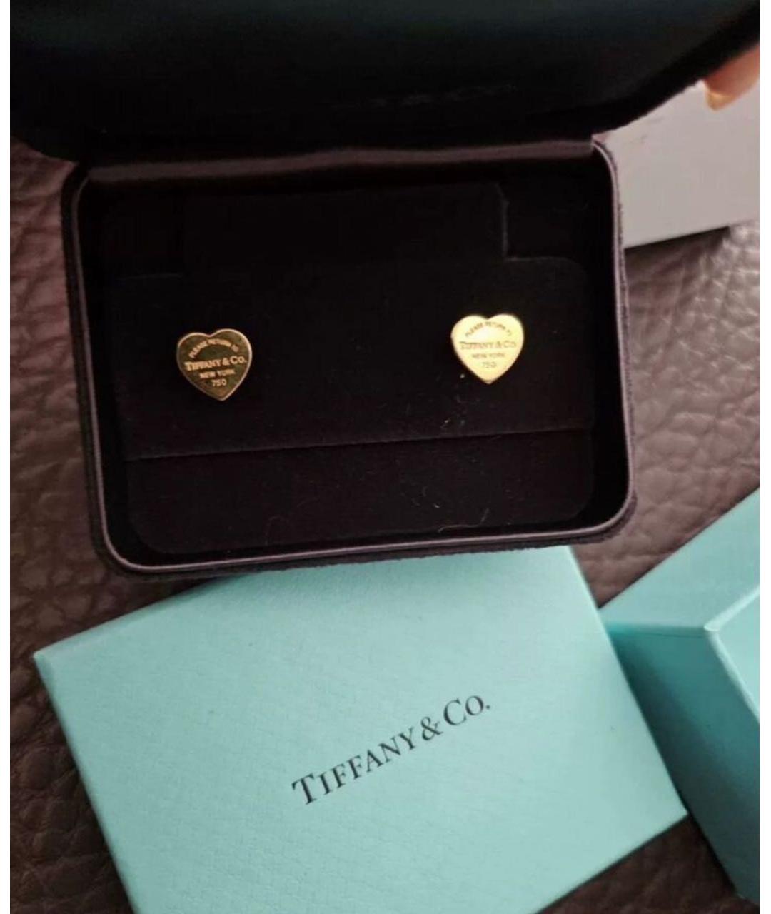 TIFFANY&CO Золотые серьги из желтого золота, фото 6